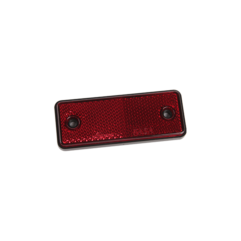 Red Rectangular Reflector With E-mark JH202-C
