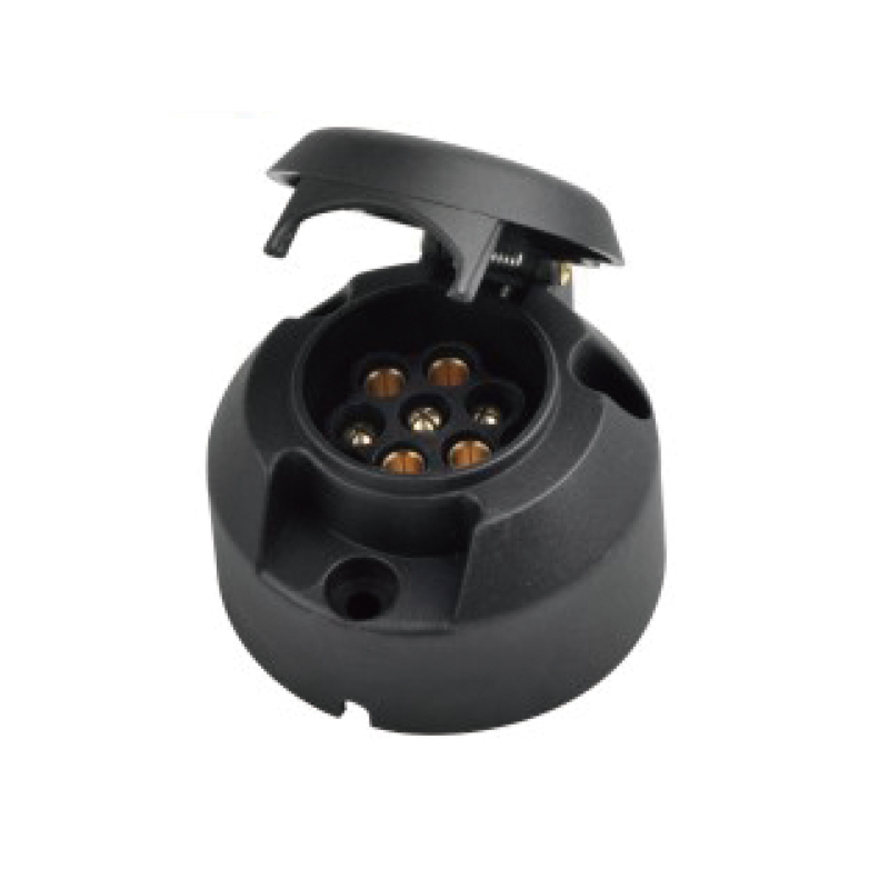 7-Pin large round socket, N type JH001-A 