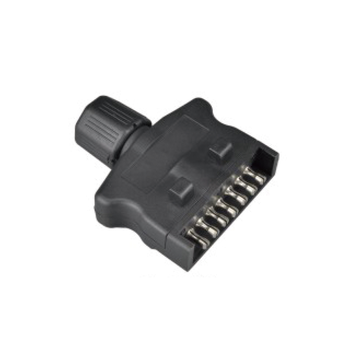 NEW- 7Pin Flat Plastic Plug with Nut End JH095-A 